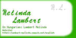 melinda lambert business card